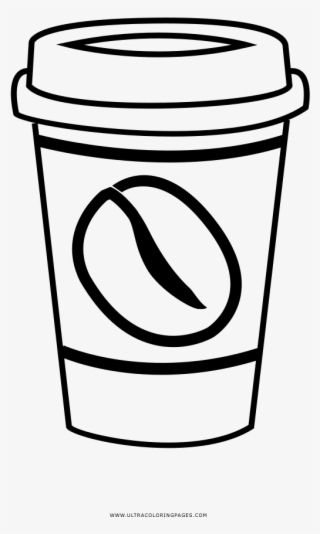 Coffe Cup Coloring Page