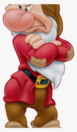 Frightening Grumpy Dwarf Vector Clipart Cute Borders - Grumpy And The Seven Dwarfs