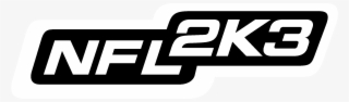 Nfl 2k3 Logo Black And White - Nba 2k3