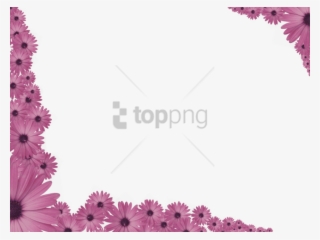 Free Png Transparent Flowers Border Png Image With - July 2018 Calendar Floral