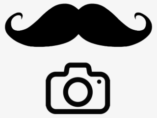 Black Mustache - Camera Icon Png Transparent