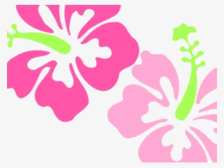 Polynesia Clipart Pink Flower Border - Hibiscus Clip Art
