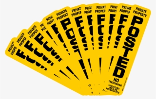 12 Pack Posted Signs - No Trespassing Signs In Nc