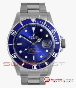 Rolex Submariner Stainless Steel Custom Blue Dial &