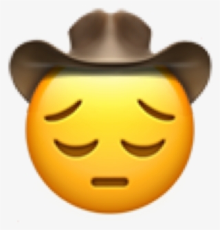It's Real Sad Yeehaw Hours - Emoji Cowboy Sad