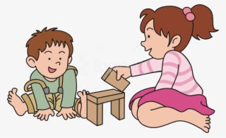 Free Png Children Png Clipart Png Image With Transparent - Baby Playing Clipart Png