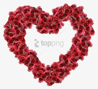 Free Png Download Heart Ribbon And Thread Red Png Images