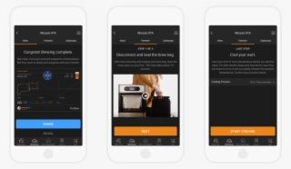 Picobrew App Dashboard Steps - Iphone