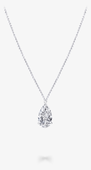 A Classic Graff Necklace Featuring A Pear Shape Diamond - Locket