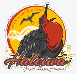 New Alohaposters Sticker Design “'haleiwa Home Of The - Illustration