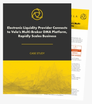 Electronic Liquidity Provider Connects To Vela's Multi-broker - Graphic Design