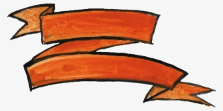 10 Watercolor Banner Vol - Banner Laranja Aquarela Png