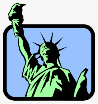 Vector Illustration Of Statue Of Liberty Colossal Neoclassical - Us History