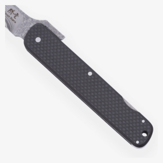 Folding Damascus Pocket Knife Carbon Fibre Handle