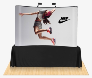 8ft Curved Table Top Pop Up Display - Banner
