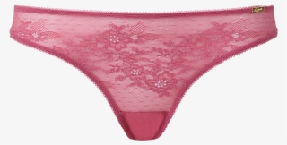 Glossies Lace Brief Whisper Pink Product Front - Thong