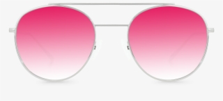 S Pink Aviator Sunglasses - Circle