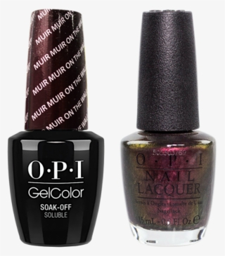 Opi Gelcolor And Nail Lacquer, F61, Muir Muir On The - Spare Me A French Quarter Opi Gel