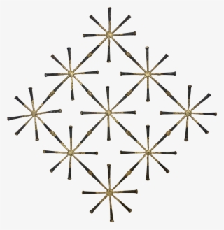 Vintage Metal Nail Wall Sculpture On Chairish - Triangle