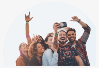 Connecting New People Through Location Data And Public - Group Of Friends