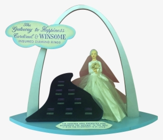 Rare Vintage St Louis Arch Diamond Engagement Ring - Illustration