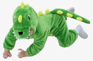 Cute Green Kiddie Dino Onesie - Costume