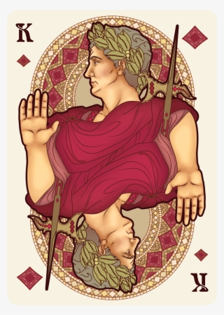 Nouveau Bourgogne Playing Cards King Of Diamonds - Illustration