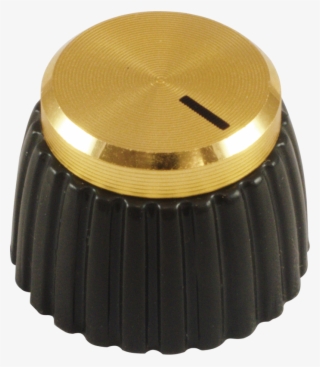 Marshall, Brown, Gold Cap, Set Screw, Single Image - Marshall Knobs