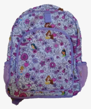Disney Princess White Purple Backpack Belle Jasmine - Diaper Bag