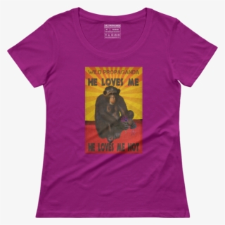 Chimpanzee He Loves Me, He Loves Me Not - Active Shirt