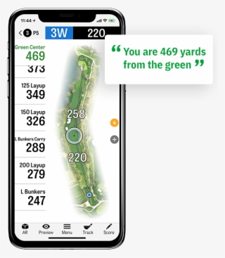 Golfshot App - Mobile Phone