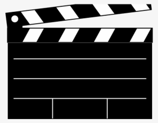 Clapperboard Clipart Scroll - Make Lights Camera Action Board