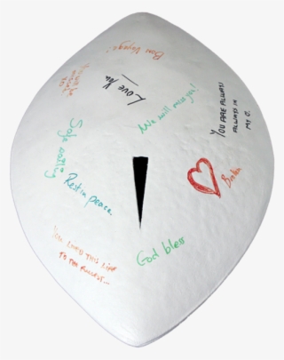 Memento Shown Personalized With Written Messages - Triangle
