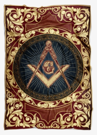 Square Compass Fleece Blanke - Motif