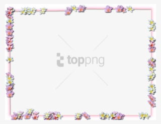 Free Png Spring Border Png Png Image With Transparent - Transparent Png Flower Borders