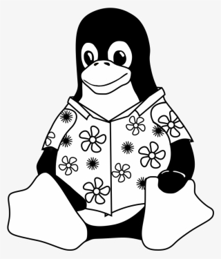 Casualtux-coloringbook Casual Tux Coloring Book - Linux Logo Svg