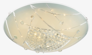 Modern Led Ceiling Lamp In Chrome Globo Elisa 40415-12 - Circle