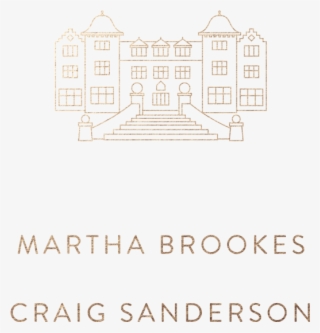 Foil Wedding Invitations Modern Venue Illustration - Line Art