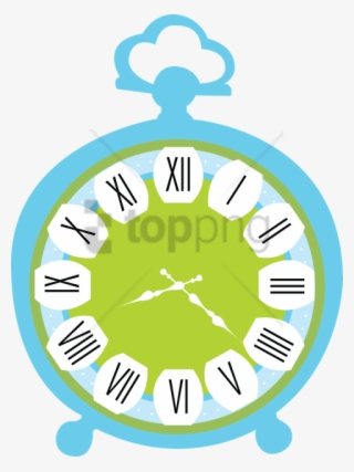 Free Png Download Alice In Wonderland Border Clock