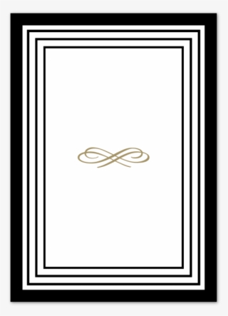 Black Tie Wedding Invitation - Painting