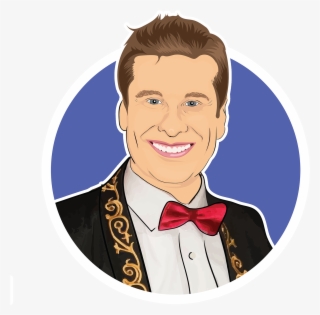 Matthew Mcconnell Circle Portrait - Cartoon