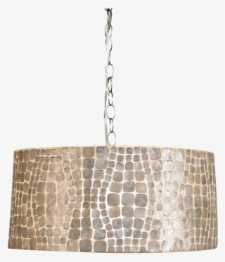 Worlds Away Croc Capiz Shell Pendant - Chandelier