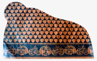Vintage Halloween Party Hat Pumpkin Patch Border Germany - Pattern