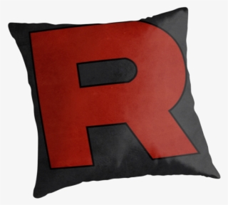 Team Rocket Logo Design Poster Pokemon Original By - Pillow