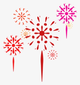 Fireworks Red Festive Commerce Elements Png And Vector - Canada Day