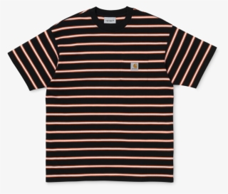 Carhartt S/s Houston Pocket T-shirt - Carhartt Houston Pocket T Shirt Houston Stripe Black