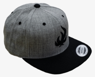 Black Flame Grey Snapback - Baseball Cap