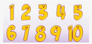 1 To 10 Numbers Background Png Image - Number