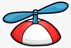 Green Puffle's Propeller Cap Art - Propeller Hat Clip Art