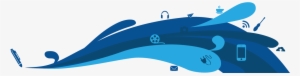 Transparent Designs Creative - Blue Design Png